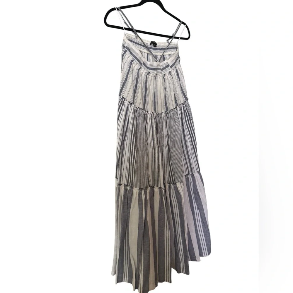 J Crew Women's Chambray‎ Blue Stripe Dress